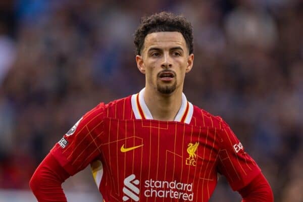 LONDON, ENGLAND - Sunday, May 4, 2025: Liverpool's Curtis Jones during the FA Premier League match between Chelsea FC and Liverpool FC at Stamford Bridge. (Photo by David Rawcliffe/Propaganda)
