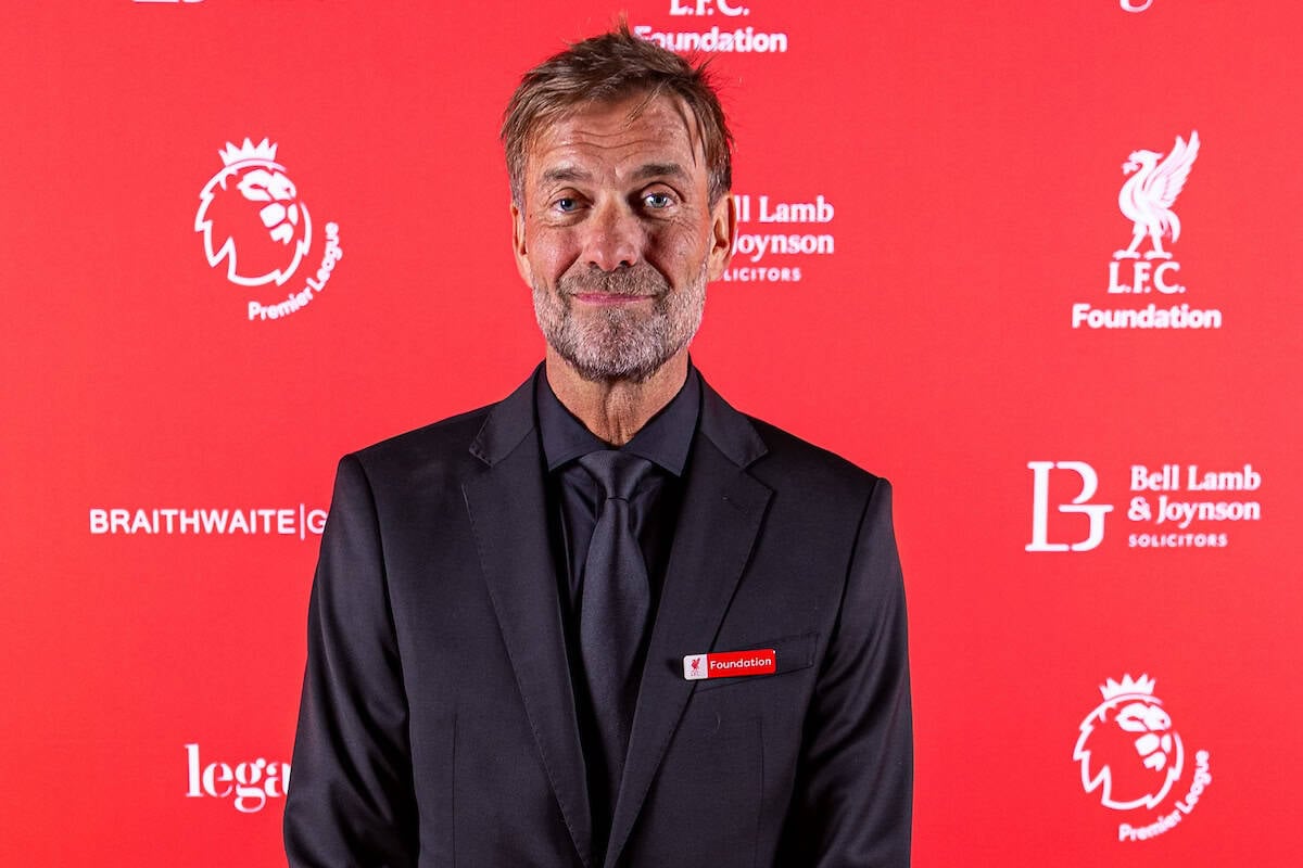 LIVERPOOL, ENGLAND - Sunday, May 11, 2025: Former Liverpool manager Jürgen Klopp attends the LFC Foundation Gala Ball at the Liverpool Anglican Cathedral. (Photo by David Rawcliffe/Propaganda)