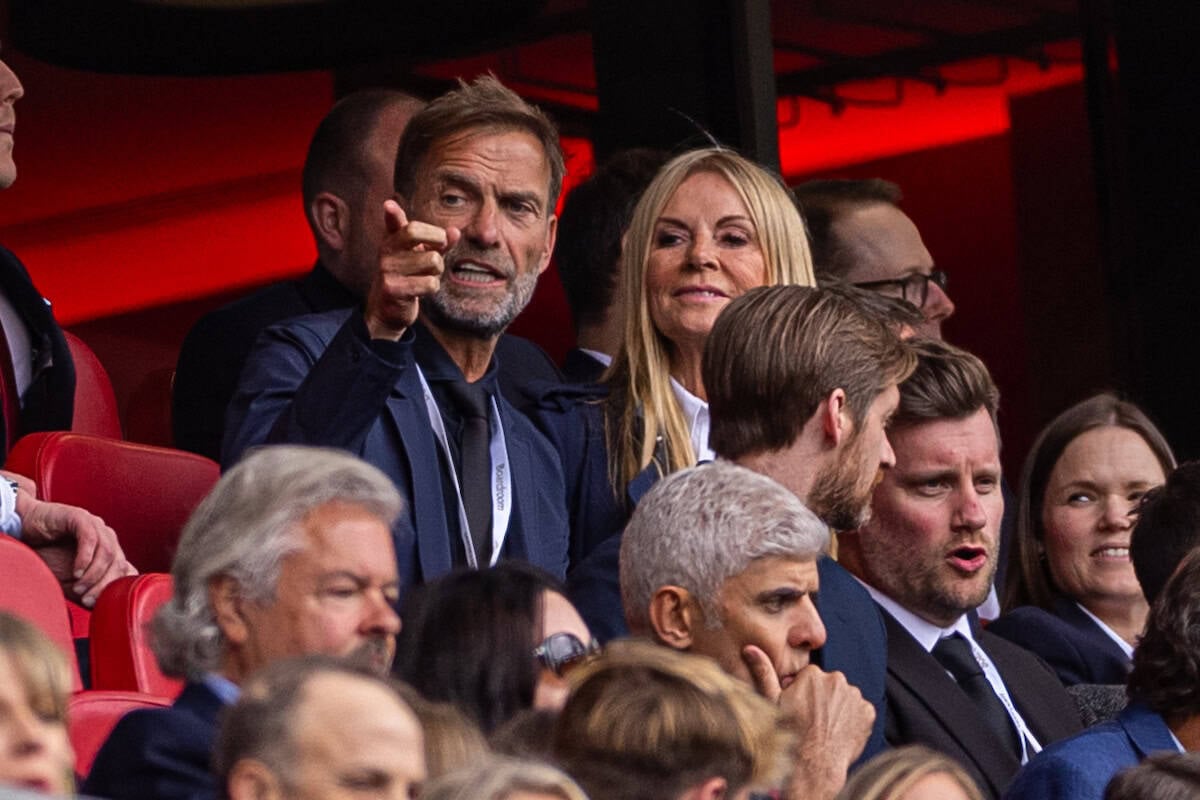 LIVERPOOL, ENGLAND - Sunday, May 25, 2025: Former Liverpool manager Jürgen Klopp during the FA Premier League match between Liverpool FC and Crystal Palace FC at Anfield. (Photo by David Rawcliffe/Propaganda)