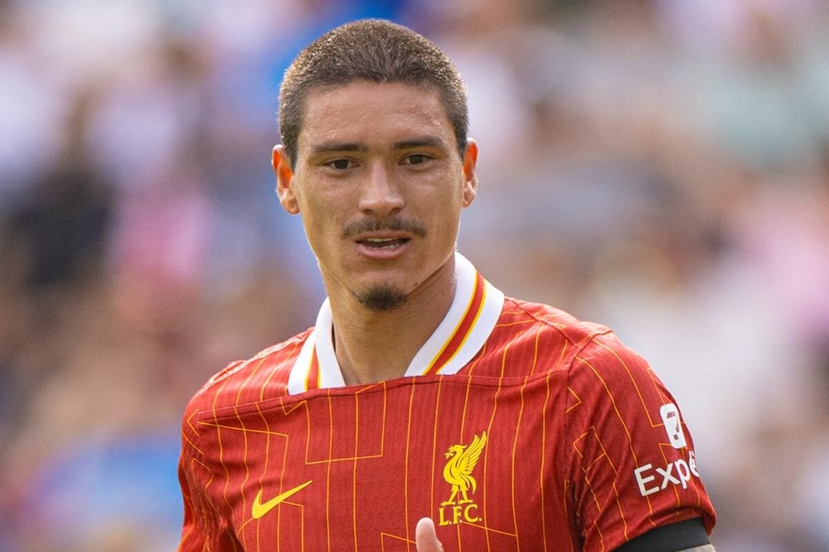 PRESTON, ENGLAND - Sunday, July 13, 2025: Liverpool's Darwin Núñez during a pre-season friendly match between Preston North End FC and Liverpool FC at Deepdale. (Photo by David Rawcliffe/Propaganda)