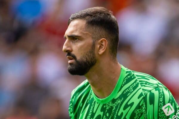 PRESTON, ENGLAND - Sunday, July 13, 2025: Liverpool's Goalkeeper Giorgi Mamardashvili during a pre-season friendly match between Preston North End FC and Liverpool FC at Deepdale. (Photo by David Rawcliffe/Propaganda)