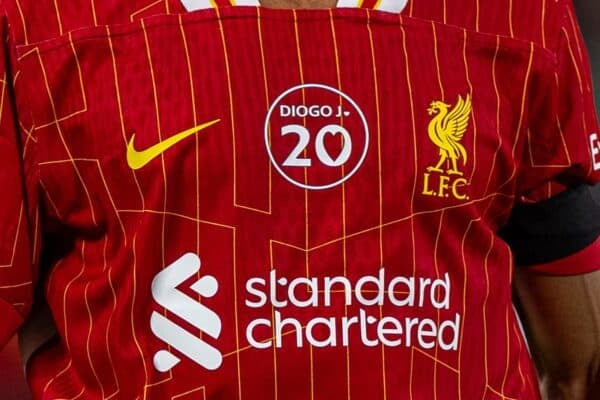 HONG KONG - Saturday, July 26, 2025: Liverpool's Mohamed Salah, wearing a number 20 badge to pay tribute tp Diogo Jota, during the Hong Kong Football Festival 2025 pre-season match against AC Milan at the Kai Tak Stadium in Hong Kong on Day Six of the club's Asia Tour. (Photo by David Rawcliffe/Propaganda)