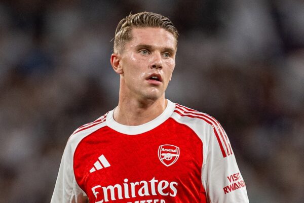 HONG KONG - Thursday, July 31, 2025: Arsenal's Viktor Gyökeres during the Hong Kong Football Festival 2025 pre-season match between Arsenal FC and Tottenham Houspur FC at the Kai Tak Stadium. (Photo by David Rawcliffe/Propaganda)