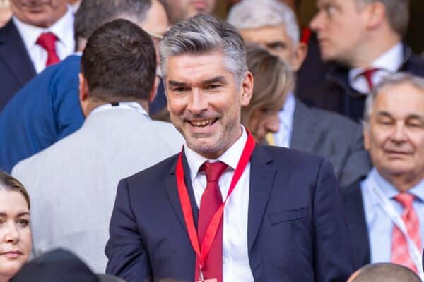 LIVERPOOL, ENGLAND - Sunday, August 31, 2025: Liverpool's sporting director Richard Hughes before the FA Premier League match between Liverpool FC and Arsenal FC at Anfield. (Photo by David Rawcliffe/Propaganda)