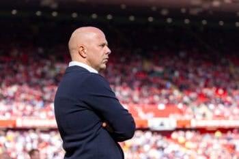 LIVERPOOL, ENGLAND - Sunday, August 31, 2025: Liverpool's head coach Arne Slot before the FA Premier League match between Liverpool FC and Arsenal FC at Anfield. (Photo by David Rawcliffe/Propaganda) Football – FA Premier League – Liverpool FC v Arsenal FC