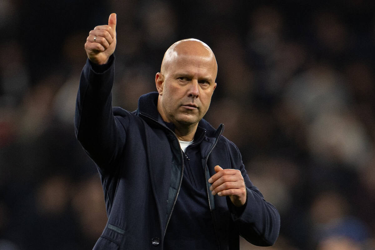 LONDON, ENGLAND - Saturday, December 20, 2025: Liverpool's head coach Arne Slot after the FA Premier League match between Tottenham Hotspur FC and Liverpool FC at the Tottenham Hotspur Stadium. (Photo by David Rawcliffe/Propaganda)