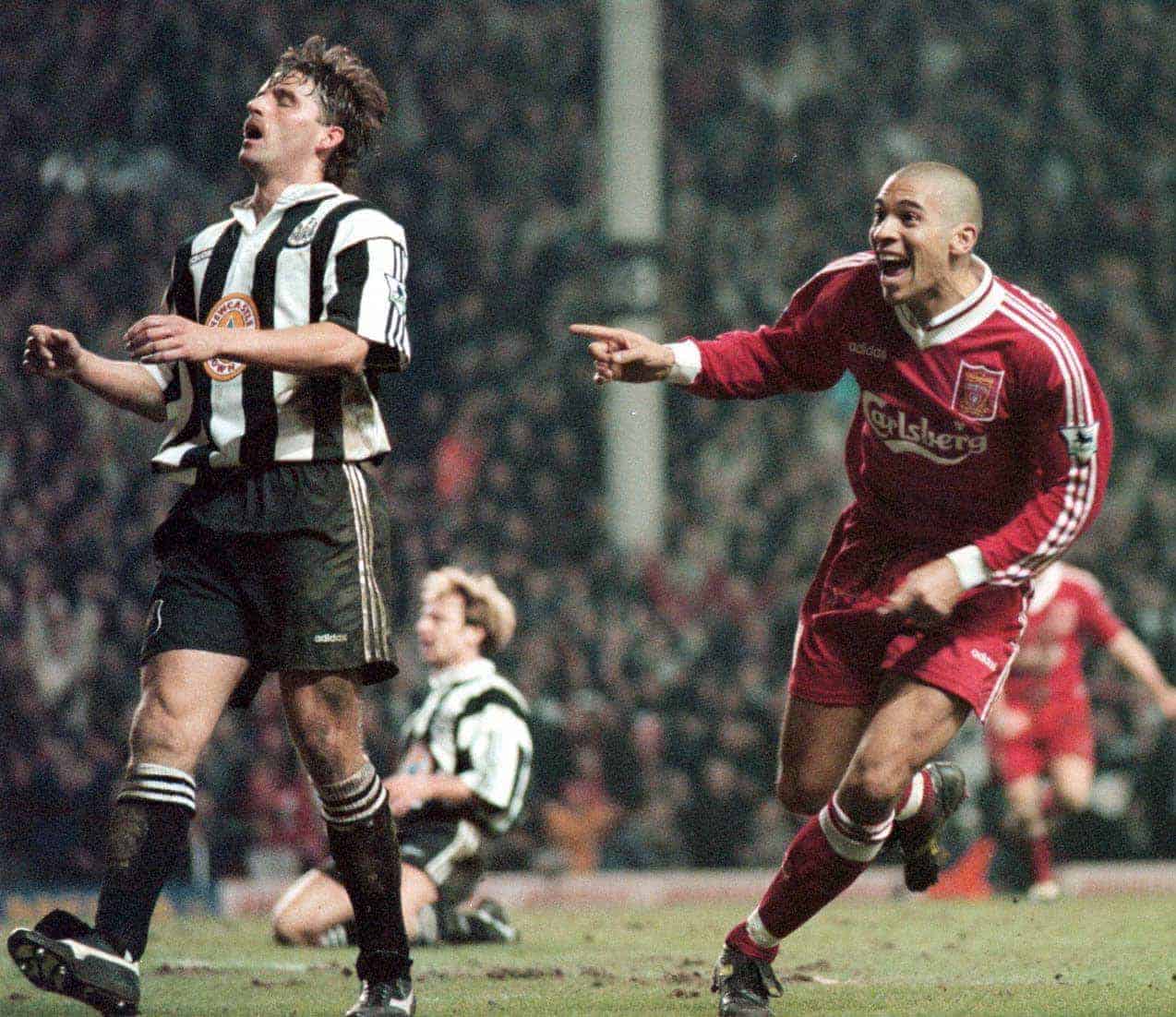 Stan Collymore, Liverpool 4-3 Newcastle, 1996 (Picture by: David Kendall / PA Archive/Press Association Images)