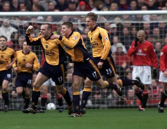 Danny Murphy, goal, Old Trafford, Man United, 2000 ( Phil Noble/PA Archive/PA Images)