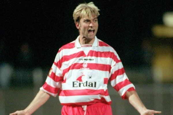 Jurgen Klopp as a player, Mainz, 1999 (Marco Kohlmeyer/DPA/PA Images)