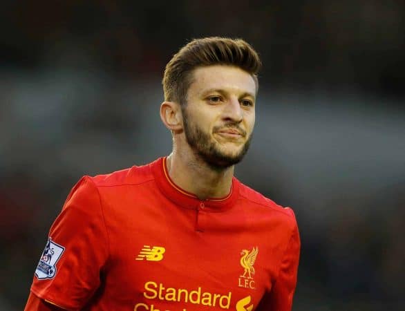 Adam Lallana of Liverpool during the Barclays Premier League match at Anfield Stadium, Liverpool. (Simon Bellis/Sportimage via PA Images)