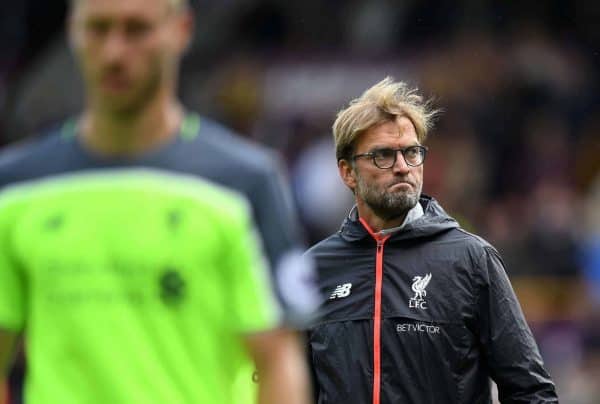 Liverpool manager Jurgen Klopp after the Premier League match at Turf Moor, Burnley.