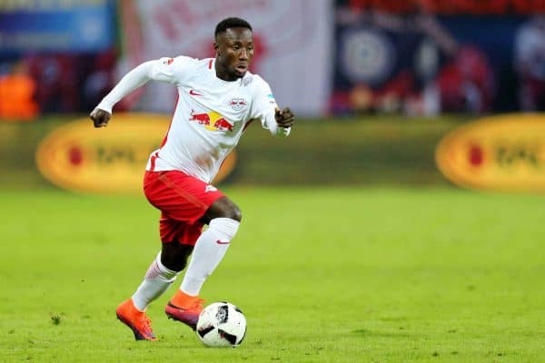 Leipzig's Naby Keita with the ball during the Bundesliga soccer match between RB Leipzig and FSV Mainz 05 at the Red Bull Arena in Leipzig, Germany, 6 November 2016. PHOTO: JAN WOITAS/dpa