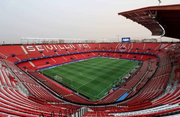 A general view of the Ramon Sanchez Pizjuan Stadium