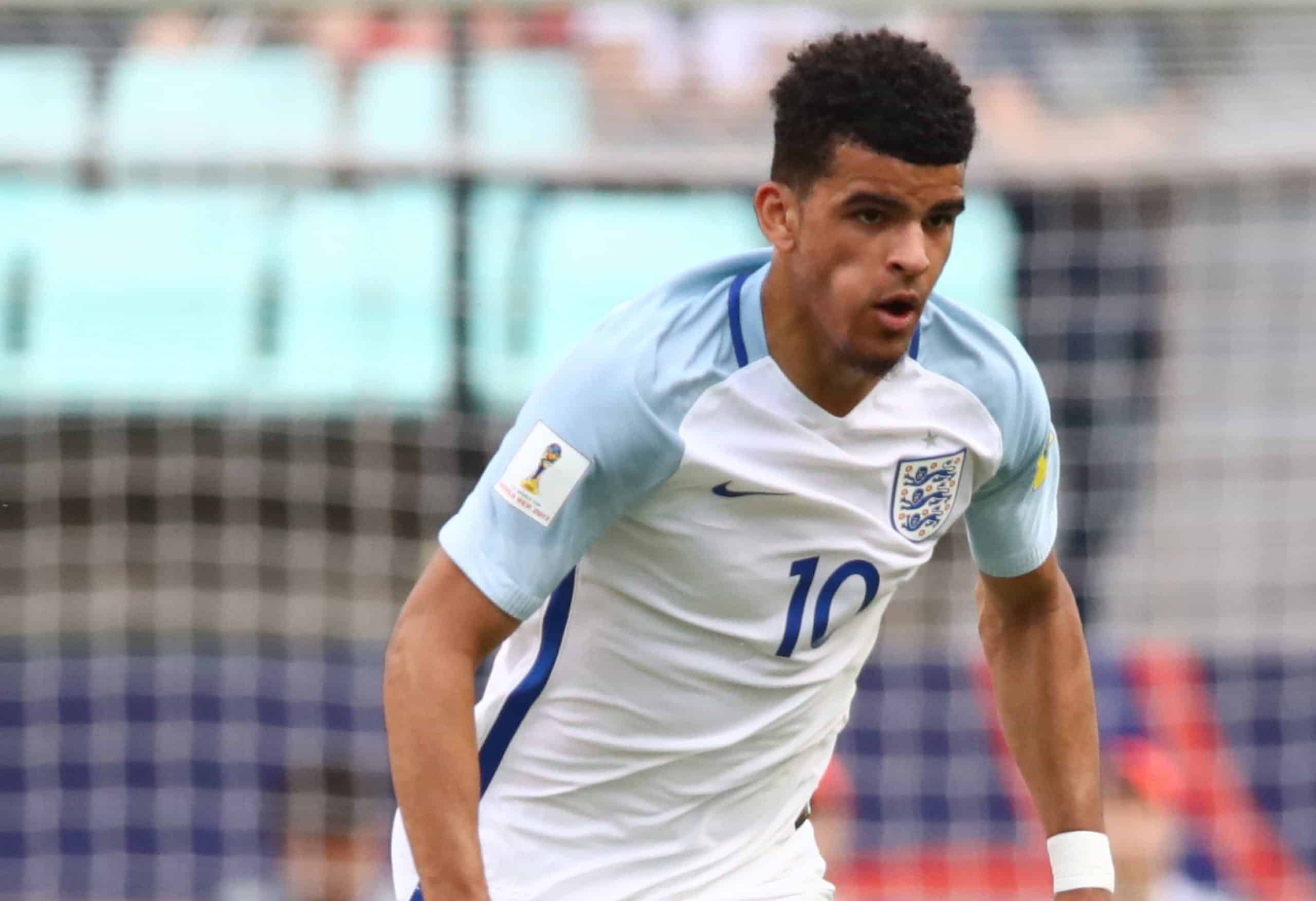 Dominic Solanke (ENG), MAY 20, 2017 - Football / Soccer : 2017 FIFA U-20 Wolrd Cup Group A match between Argentina 0-3 England at Jeonju World Cup Stadium in Suwon, South Korea. (Photo by Sho Tamura/AFLO SPORT)