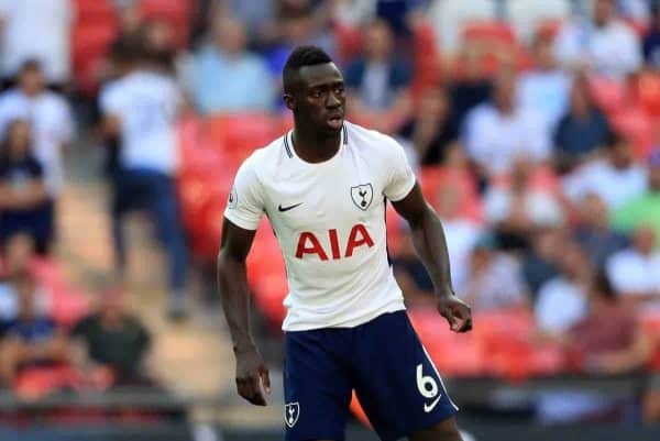 Tottenham Hotspurs' Davinson Sanchez during the Premier League match at Wembley, London. (Adam Davy/PA Wire/PA Images)