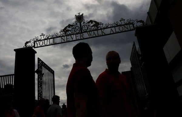 A general view outside Anfield Shankly Gates (Image: Paul Thomas/Sportimage via PA Images)