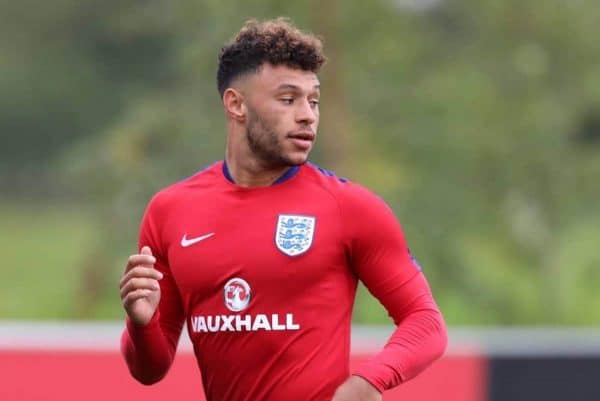 England Media Day Alex Oxlade-Chamberlain (Arsenal) during the England Media Day at St Georges Park, Burton upon Trent. (James Wilson/Imago/PA Images)