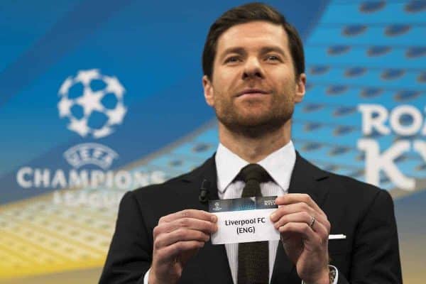 December 11, 2017 - Nyon, Schweiz - Nyon, 11.12.2017, Fussball, Auslosung Champions League, Das Los des Liverpool FC (ENG) wird gezogen. Im Bild ist Xabi Alonso (UEFA Champions League Final Ambassador) (Credit Image: ¬© Pascal Muller/EQ Images via ZUMA Press)