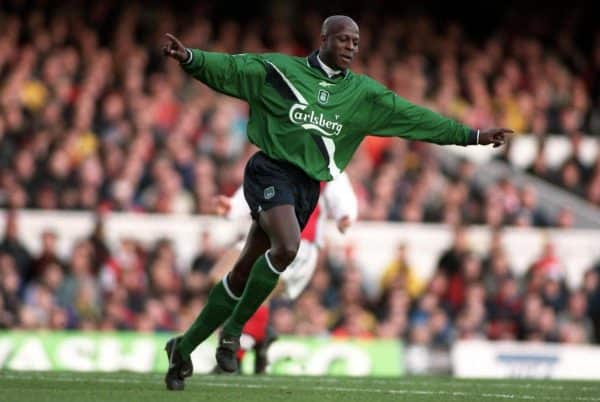 Titi Camara, Arsenal, Highbury, 1999 (Mike Egerton/EMPICS Sport)