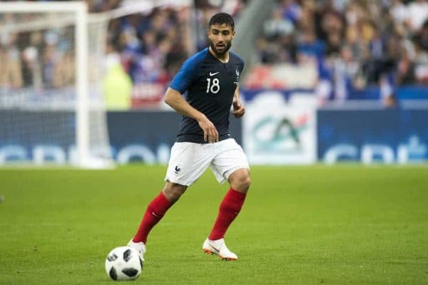 Nabil Fekir of France in action during the International friendly match between France and Republic of Ireland at Stade de France in Saint Denis, Paris, France on May 28, 2018 (Photo by Andrew Surma/NurPhoto/Sipa USA)