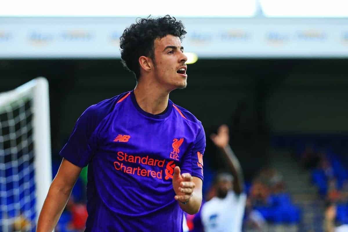 Curtis Jones of Liverpool during the pre season match at Prenton Park, Birkenhead. Picture date 10th July 2018. Picture credit should read: Matt McNulty/Sportimage via PA Images