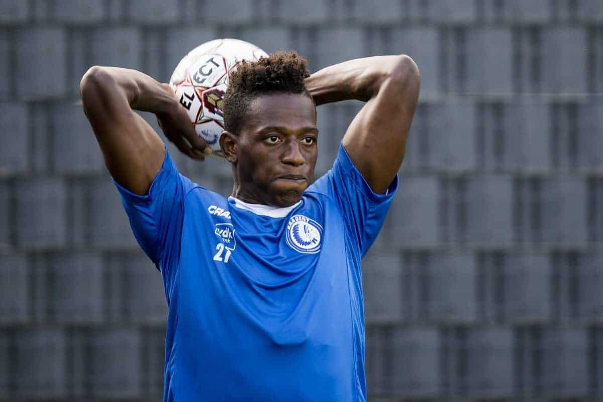 KAA Gent's new player Anderson Arroyo Cordoba pictured in action during a training session of Belgian soccer team KAA Gent, during the 2018-2019 Jupiler Pro League season, Friday 07 September 2018, in Gent. BELGA PHOTO JASPER JACOBS