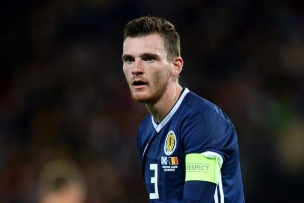 Andy Robertson of Scotland during the International Friendly match at Hampden Park, Glasgow. Picture date 7th September 2018. Picture credit should read: Richard Lee/Sportimage via PA Images