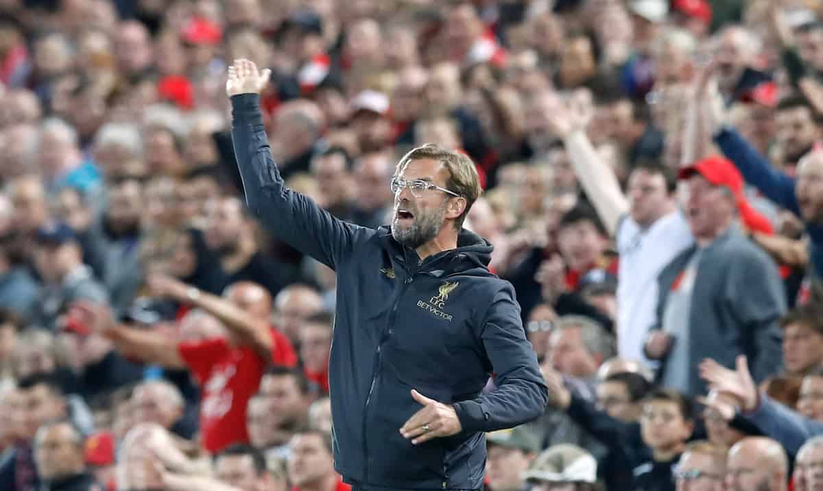 Liverpool manager Jurgen Klopp gestures on the touchline during the Martin Rickett/PA Wire.