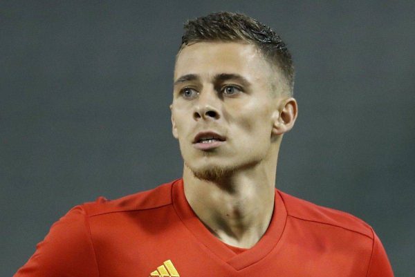 Thorgan Hazard of Belgium during the International friendly match between Belgium and The Netherlands at the King Baudouin Stadium on October 16, 2018 in Brussels, Belgium