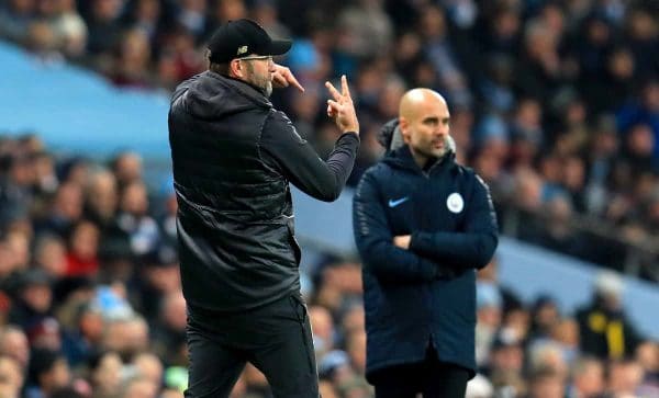 Klopp, Guardiola (Mike Egerton/EMPICS Sport)