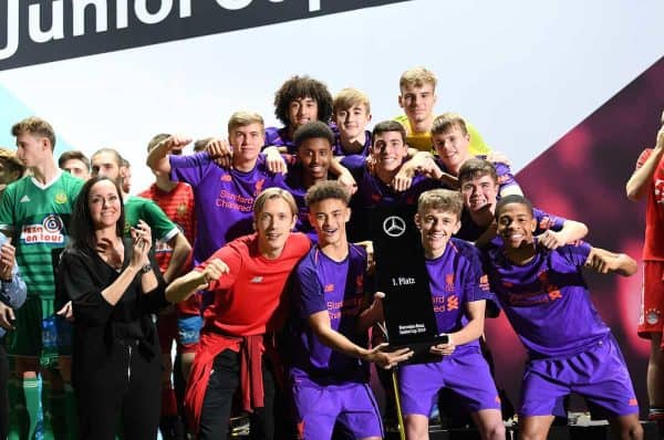 LFC Under-18s Mercedes Benz junior cup winners 2019 (Markus Gilliar/DPA/PA Images)