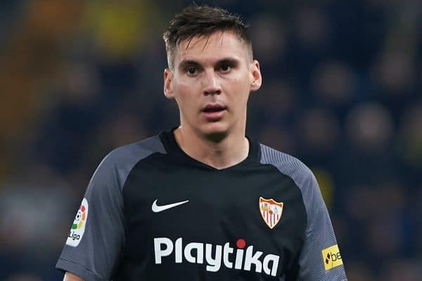 Maximilian Wober of Sevilla FC during the La Liga match between Villarreal and Sevilla at Estadio de La Ceramica on February 17, 2019 in Vila-real, Spain. (Photo by Maria Jose Segovia/Sipa USA)