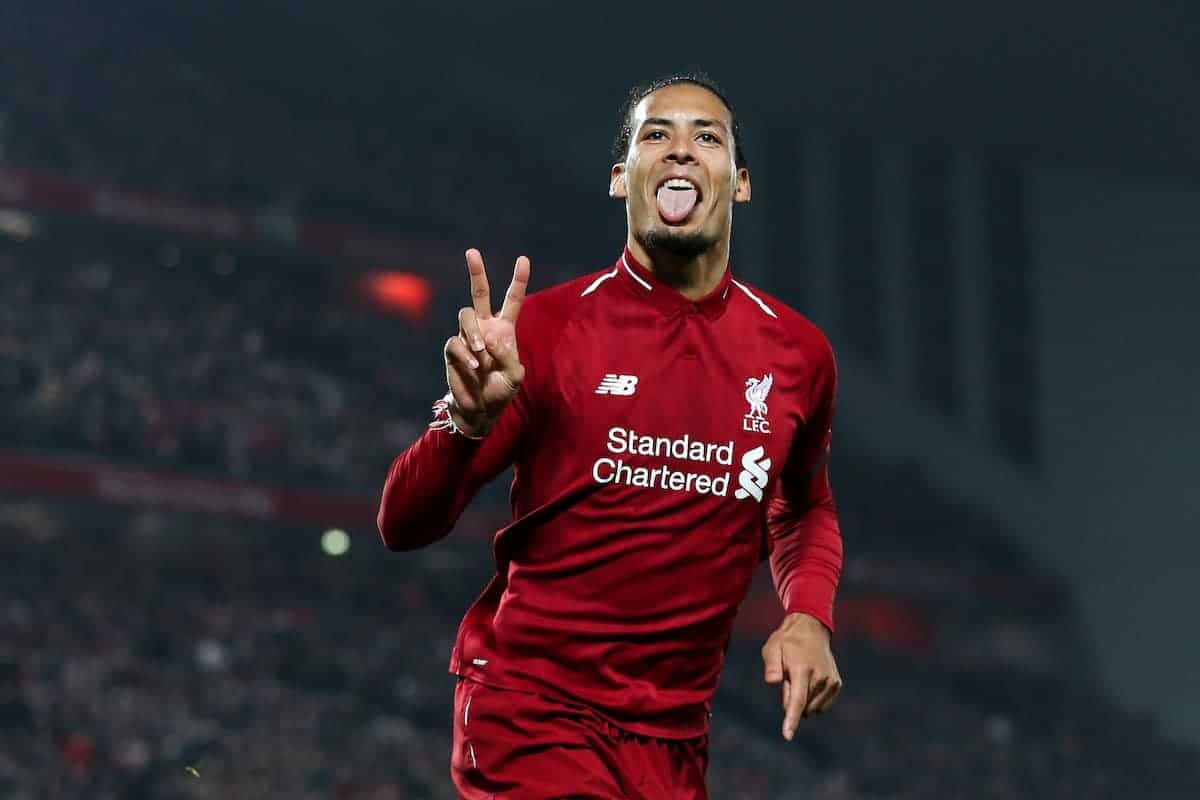 Virgil Van Dijk celebrates vs Watford ( James Wilson/Sportimage/PA Images)