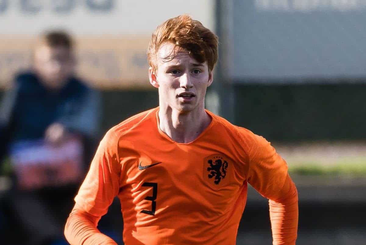 Sepp van den Berg of Holland U19 (Gerrit van Keulen/VI Images/PA Images)