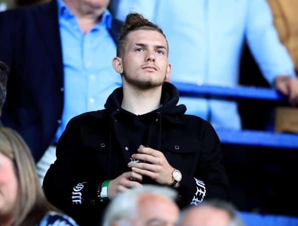 Harvey Elliott watches from the stands during the Pre-Season Friendly at Prenton Park, Birkenhead.
