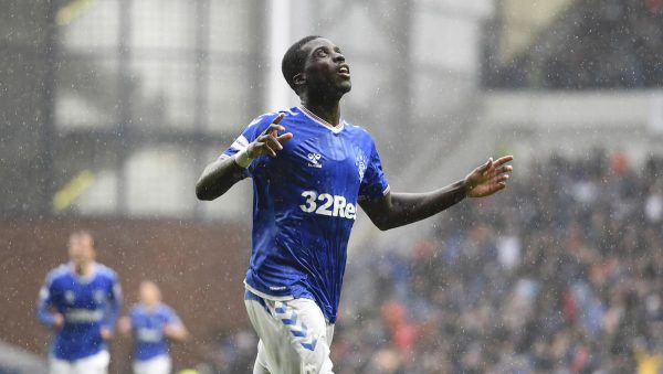 Rangers Sheyi Ojo celebrates after scoring his sides sixth goal during the Ladbrokes Scottish Premiership match at Ibrox Stadium, Glasgow. PRESS ASSOCIATION Photo. Image: Ian Rutherford/PA Wire.