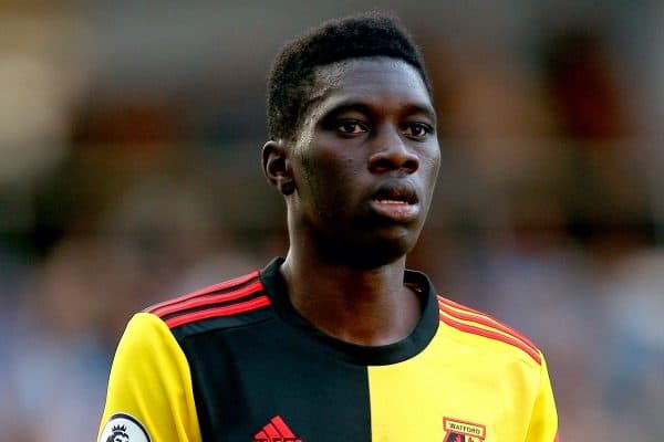 Watford's Ismaila Sarr during the match (Nigel French/EMPICS Sport)