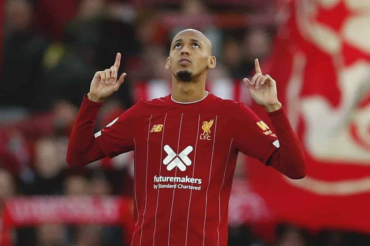 Fabinho of Liverpool (Image: Darren Staples/Sportimage via PA Images)