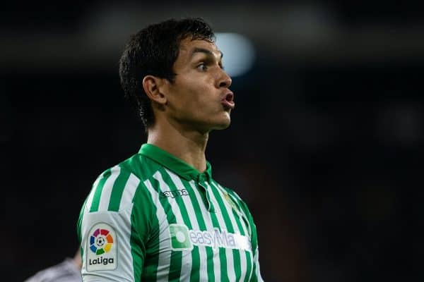 Aissa Mandi of Real Betis during the match Real Madrid v Real Betis, of LaLiga 2019/2020 season, date 12. Santiago Bernabeu Stadium. Madrid, Spain, 2 Nov 2019 (Photo by pressinphoto/Sipa USA)