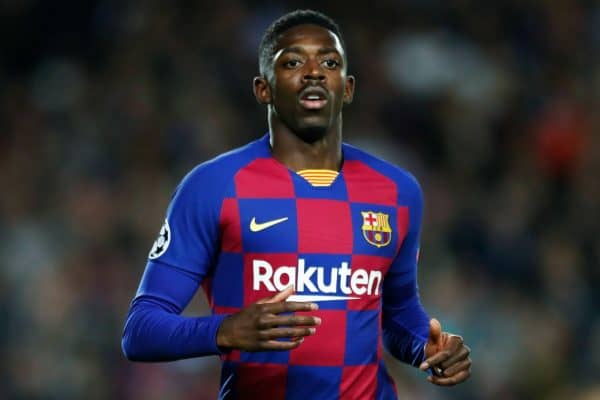 Ousmane Dembele (Barcelona), NOVEMBER 27, 2019 - Football / Soccer : UEFA Champions League Group F match between FC Barcelona 3-1 Borussia Dortmund at Camp Nou stadium in Barcelona, Spain. (Photo by D.Nakashima/AFLO)