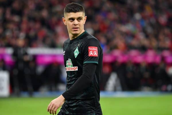 Milot RASHICA (Werder Bremen), action, single image, cut single motif, half figure, half figure. Soccer 1.Bundesliga, 15th matchday, matchday15, FC Bayern Munich (M) - SV Werder Bremen (HB) 6-1, on December 14th, 2019 in Muenchen ALLIANZARENA, DFL REGULATIONS PROHIBIT ANY USE OF PHOTOGRAPHS AS IMAGE SEQUENCES AND / OR QUASI-VIDEO. | usage worldwide