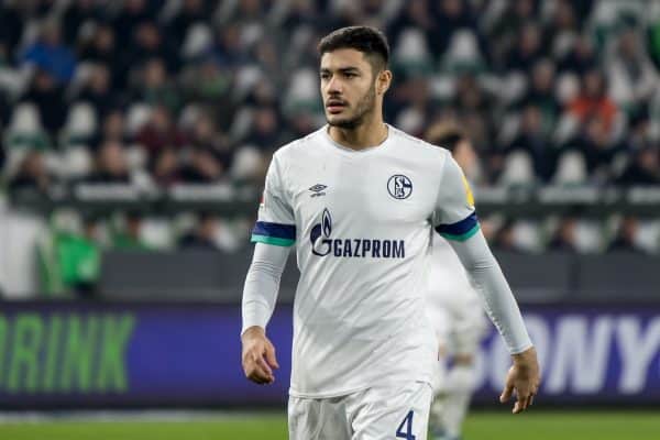 Ozan Kabak of FC Schalke 04 reacts during the 1. Bundesliga match between VfL Wolfsburg and FC Schalke 04 at the Volkswagen Arena on December 18, 2019 in Wolfsburg, Germany. (Photo by Peter Niedung/NurPhoto)