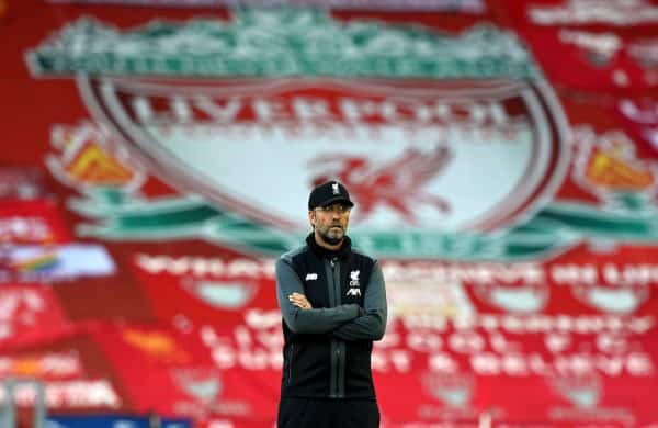 Liverpool manager Jurgen Klopp during the Premier League match at Anfield, Liverpool. (haun Botterill/NMC Pool/PA Wire/PA Images)