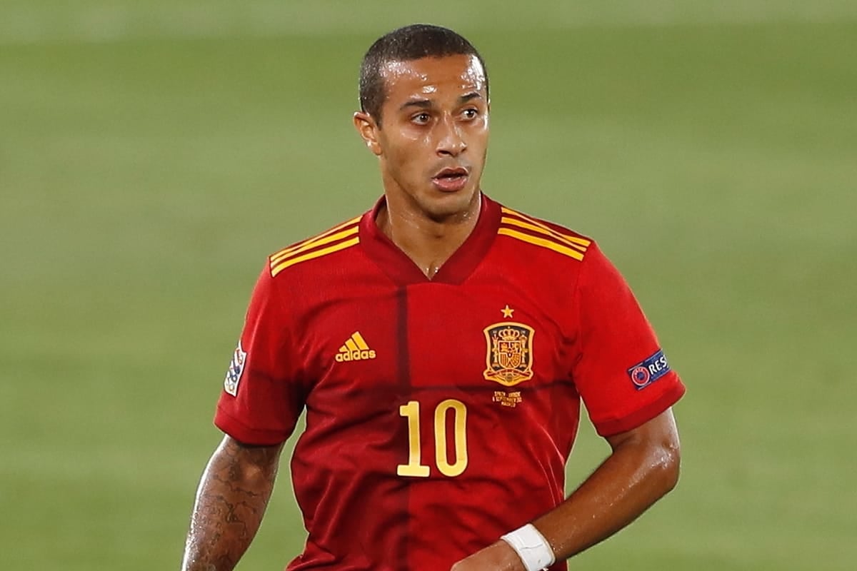 Spain boss says Thiago injury 'not serious' - first call-up since Euro 2020