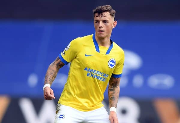 Brighton and Hove Albion's Ben White during the Premier League match at Selhurst Park, London. (Image: Mike Hewitt/PA Wire/PA Images)