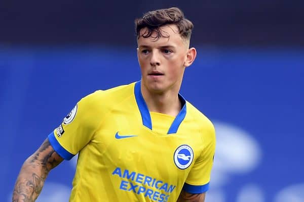 Brighton and Hove Albion's Ben White during the Premier League match at Selhurst Park, London. (Image: Mike Hewitt/PA Wire/PA Images)