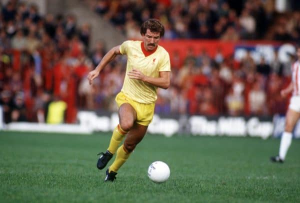 Graeme Souness, Liverpool, away kit, 1982 (Peter Robinson/EMPICS Sport)