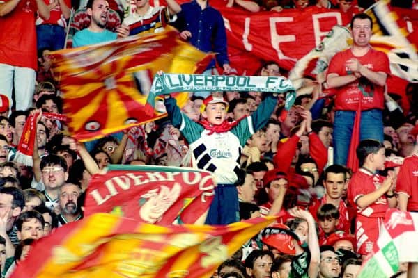 The Kop last stand, Anfield: LIverpool vs Norwich, 1994 (PA Images)