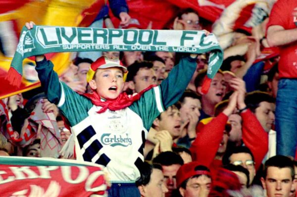 The Kop last stand, Anfield: LIverpool vs Norwich, 1994 (PA Images)