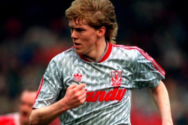 Steve Staunton, Liverpool, 1990 (Neal Simpson/EMPICS Sport)